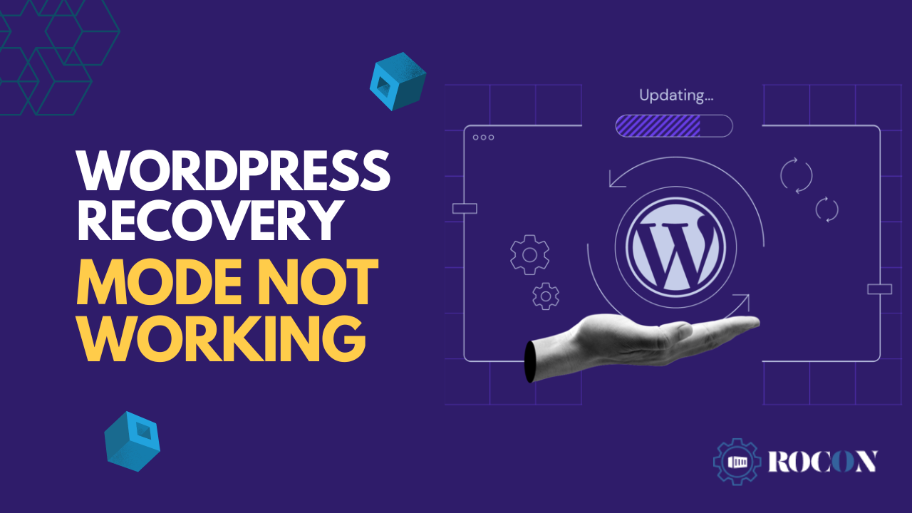 wordpress recovery mode not working