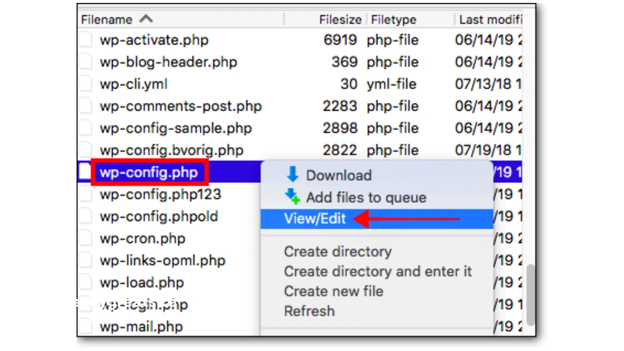 Misconfigured wp-config php File