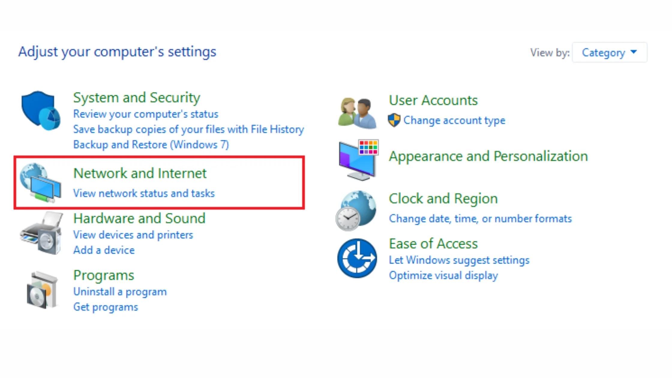 Check and Reset Proxy Settings