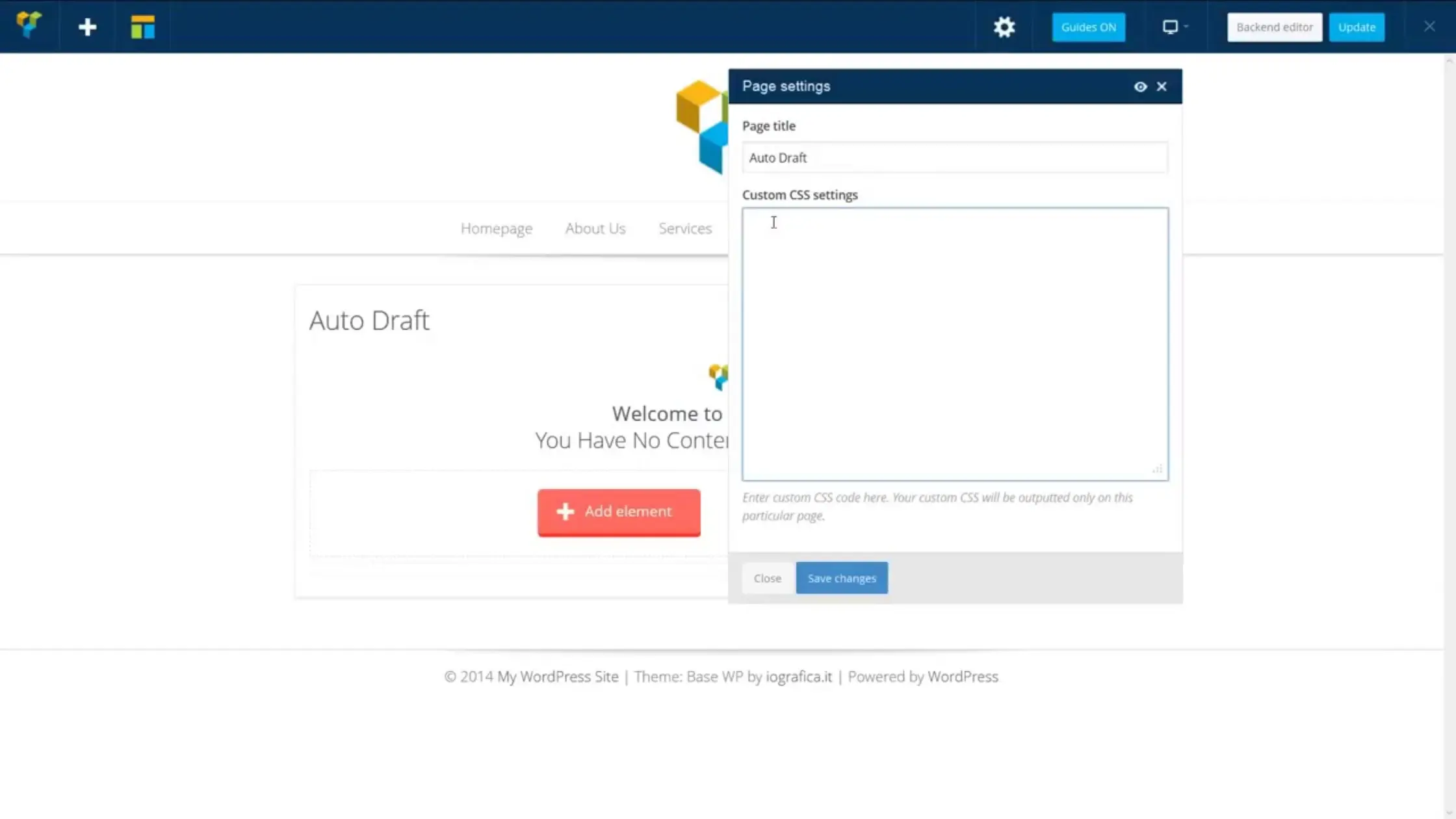 change line spacing wordpress