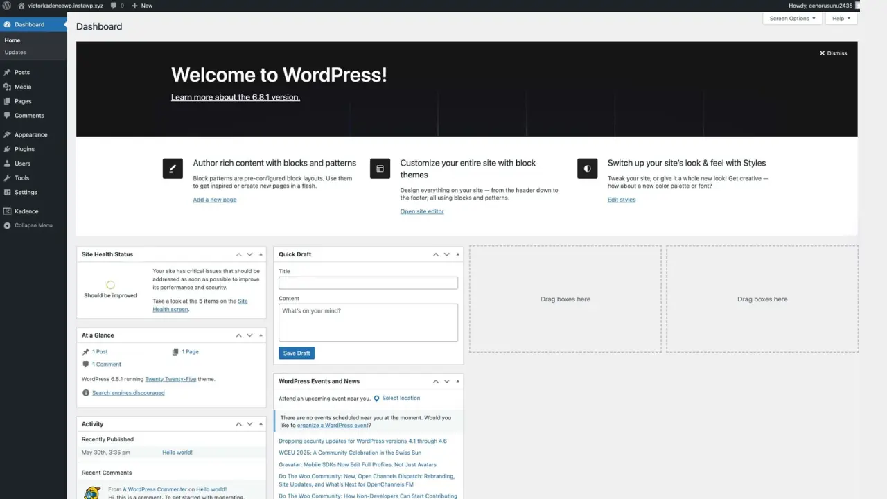 Ease of Use wordpress