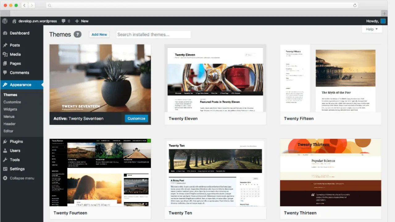 Themes & Design wordpress