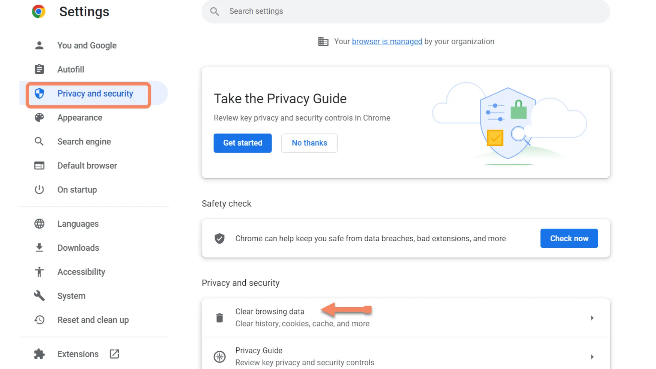 Clear Browser Cache
