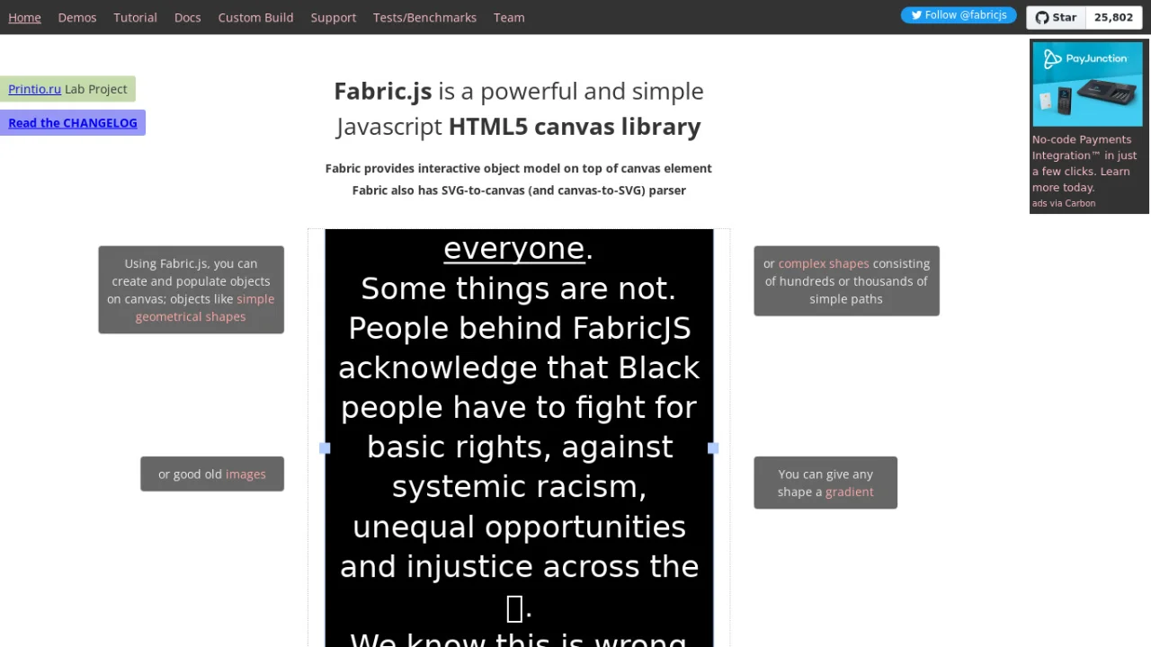 Fabric.js Canvas Integration