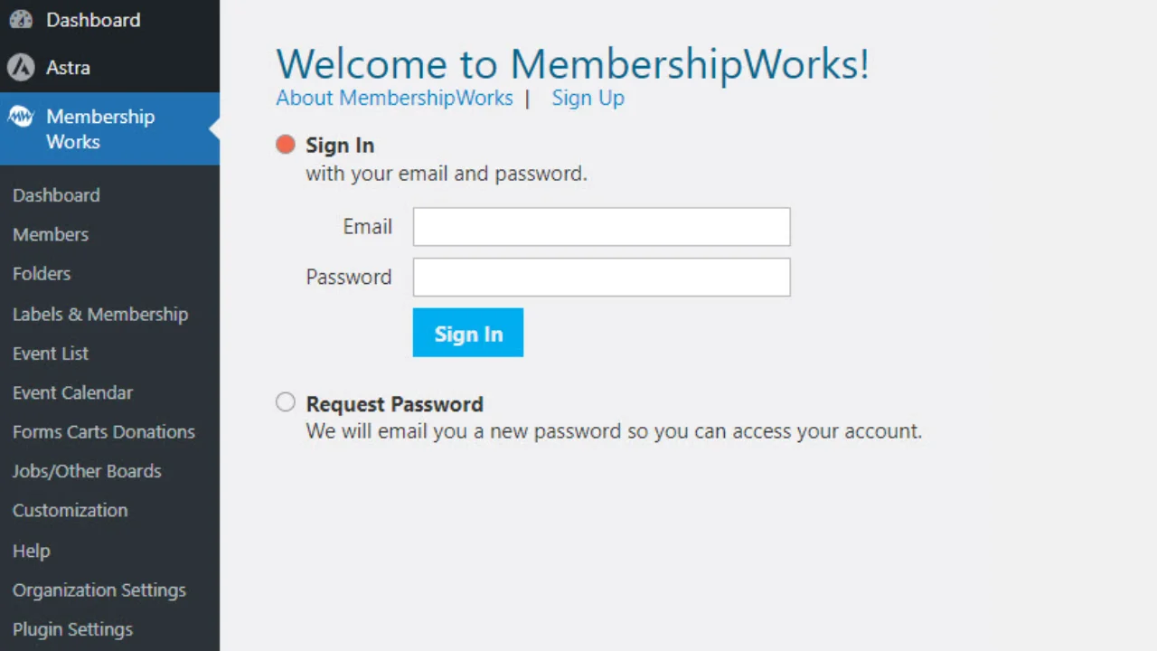 Install and Set Up Membership Works