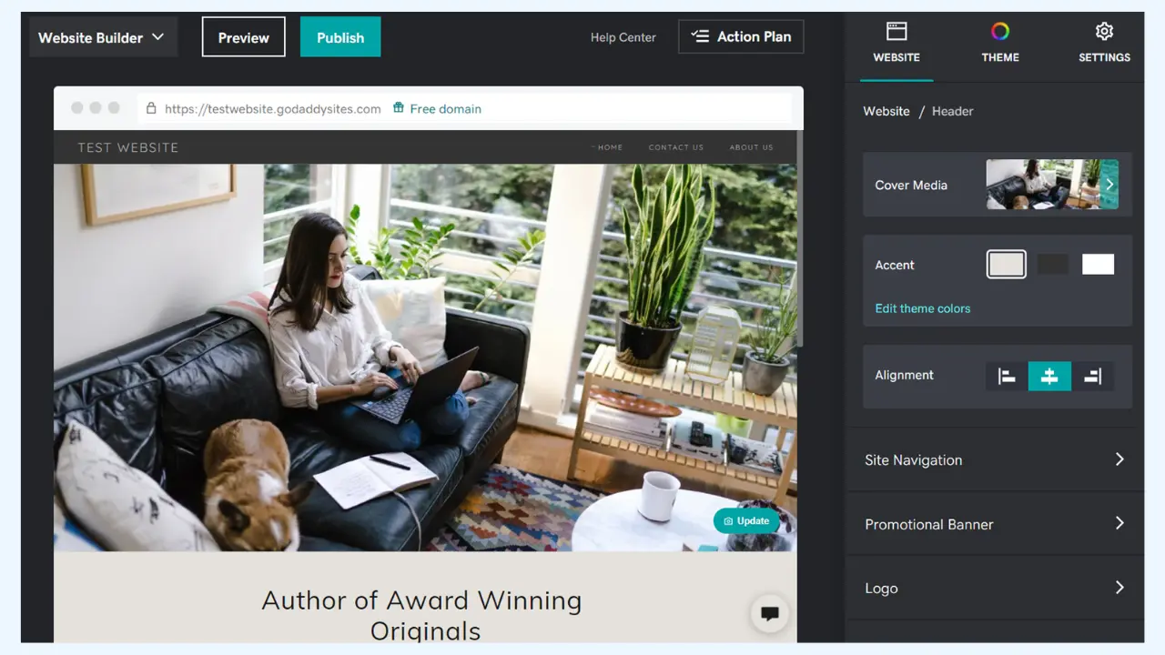 godaddy site builder vs wordpress