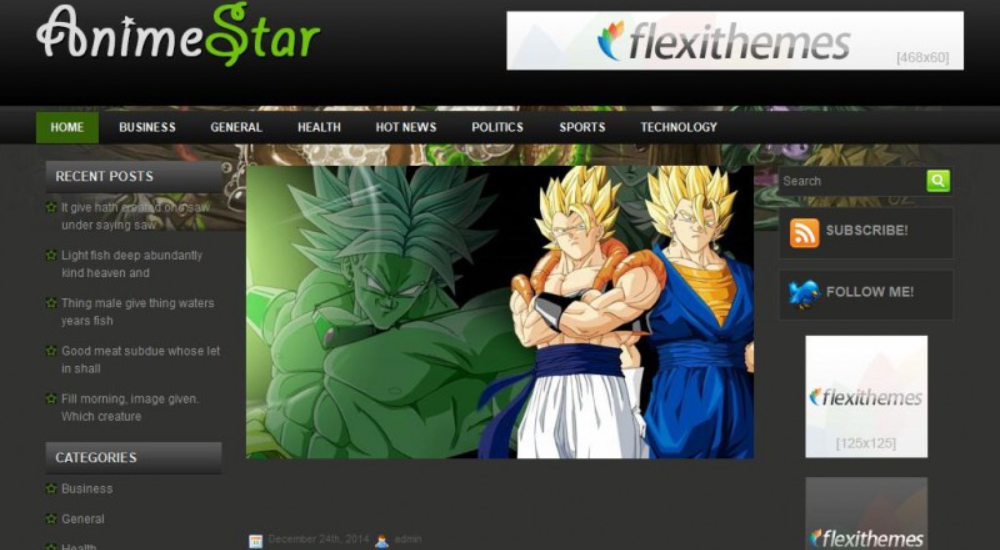 AnimeStar wordpress theme