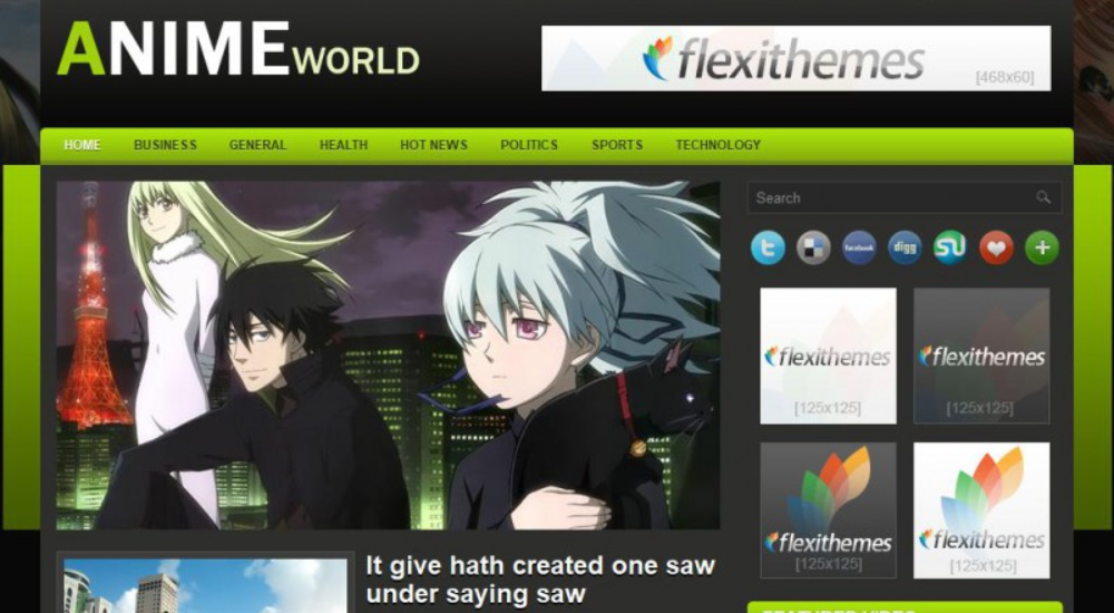 AnimeWorld wordpress theme