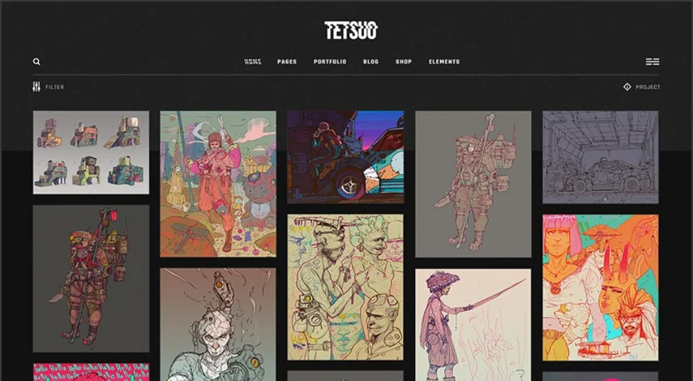 Tetsuo wordpress theme